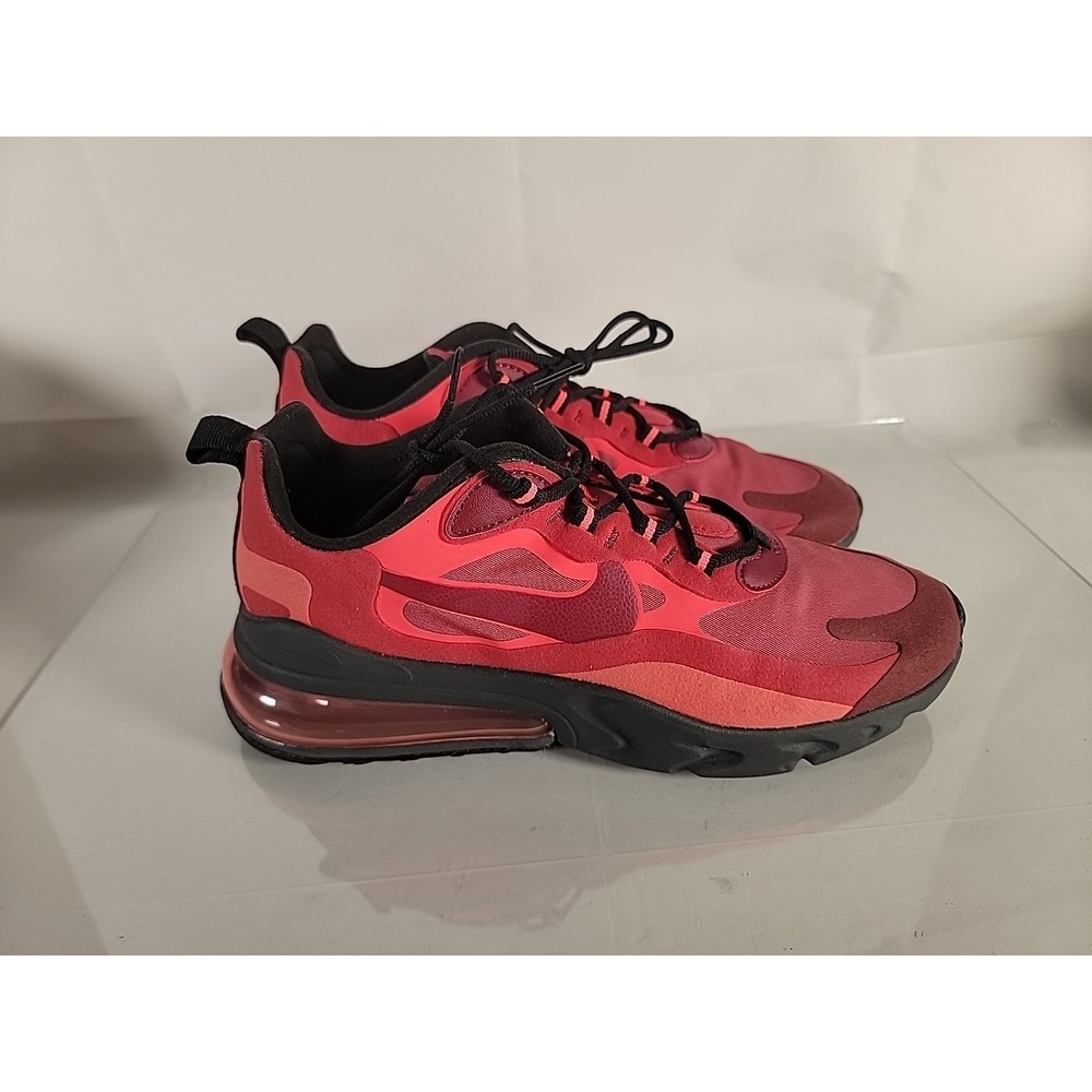 2019 NIKE Air Max 270 React University Red Mens US 9.5 Sneakers C13866-600
